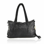 Load image into Gallery viewer, BZNA Bag Sinsa schwarz Italy Designer Messenger Damen Ledertasche Handtasche
