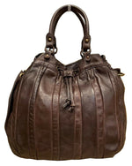 Load image into Gallery viewer, BZNA Bag Thora Braun Italy Designer Damen Handtasche Schultertasche Tasche
