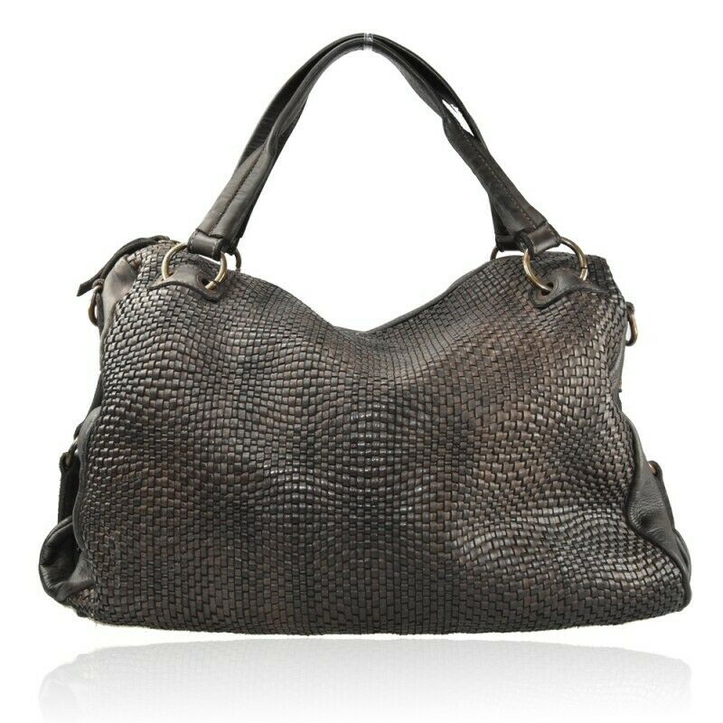BZNA Bag Arya Braun Italy Designer Damen Handtasche Schultertasche Tasche
