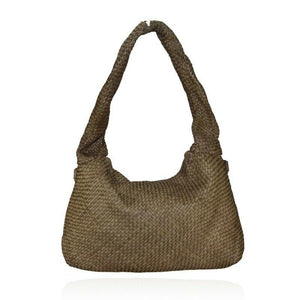 BZNA Bag Greta Taupe Italy Designer Handtasche Schultertasche Tasche Leder