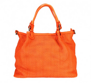 BZNA Bag Ruth Orange Ledertasche Italy Designer Damen Handtasche Schultertasche