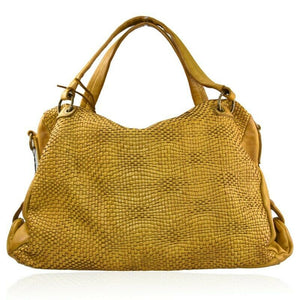 BZNA Bag Arya Gelb Italy Designer Damen Handtasche Schultertasche Tasche