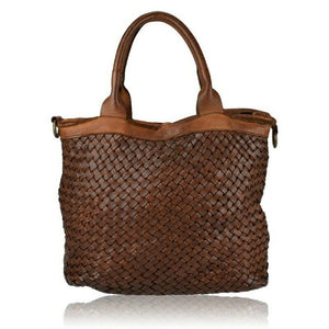 BZNA Bag Xenia cognac Italy Designer Damen Handtasche Tasche Leder Shopper