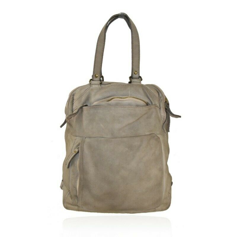 BZNA Bag Flipp Taupe Backpacker Rucksack Damenhandtasche Schultertasche