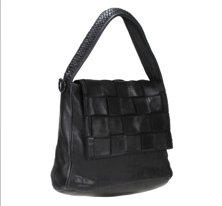 BZNA Bag Jucy Black Italy Designer Messenger Damen Handtasche Schultertasche