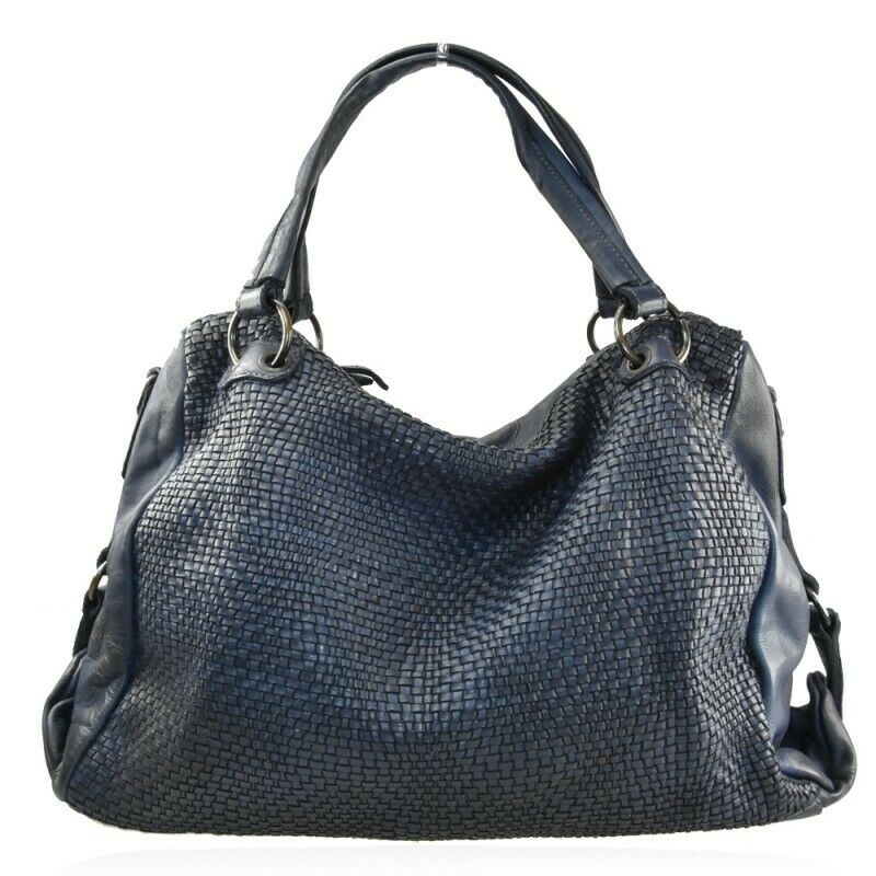 BZNA Bag Arya Blau Italy Designer Damen Handtasche Schultertasche Tasche