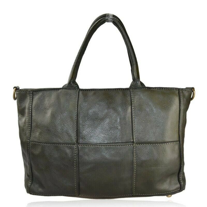 BZNA Bag Jada Grün Italy Designer Damen Handtasche Schultertasche Tasche Leder