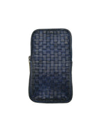 Load image into Gallery viewer, BZNA Bag Kate Blau Italy Designer mobile Handytasche Ledertasche Umhängetasche
