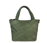 Load image into Gallery viewer, BZNA Bag Siana Grün Italy Designer Damen Handtasche Tasche Leder Shopper
