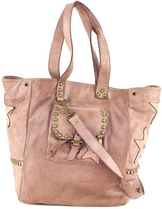 BZNA Bag Maja alt rosa Italy Designer Damen Handtasche Ledertasche Schultertasche Tasche Leder Shopper Neu