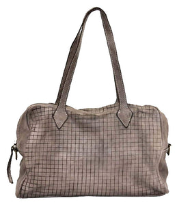 BZNA Bag Ines grau Italy Designer Damen Handtasche Schultertasche Tasche Leder Shopper Neu