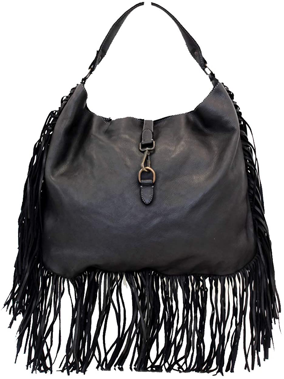BZNA Bag Napoli schwarz Italy Designer Damen Handtasche Ledertasche Schultertasche Tasche Leder Shopper Neu