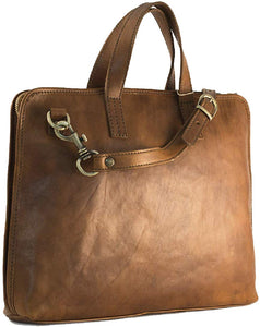 BZNA Firenze Bag Moris cognac Business Handtasche Bag vegetable tanned Italy Designer Damen Laptop Ledertasche Schultertasche Tasche Leder