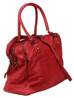 Load image into Gallery viewer, BOZANA Bag Lue rosso Italy Designer Messenger Damen Handtasche Schultertasche Tasche Leder Shopper Neu
