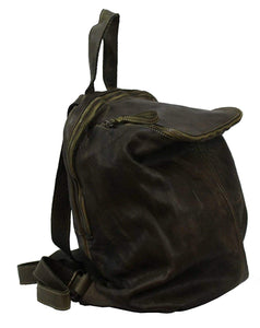 BZNA Bag Richie verde Backpacker Designer Rucksack Damenhandtasche Schultertasche Leder Nappa sheep ItalyNeu