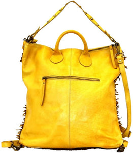 BZNA Bag Elia beige Backpacker Designer Rucksack Damenhandtasche Schultertasche Leder Nappa sheep ItalyNeu