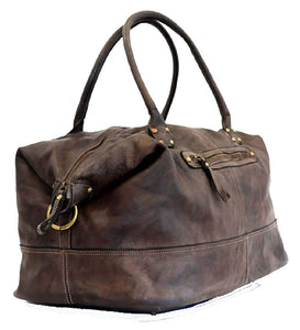 BZNA Bag Joe grau Italy Designer Weekender Damen Reise Tasche Handtasche Schultertasche Leder Shopper Neu