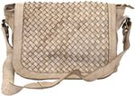 Load image into Gallery viewer, BZNA Bag Siena beige Italy Designer Damen Handtasche Schultertasche Tasche Calf Leather Shopper Neu
