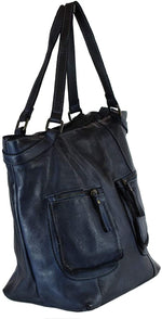 Load image into Gallery viewer, BZNA Bag Allegra Blau Italy Designer Damen Handtasche Schultertasche Tasche Leder Shopper Neu
