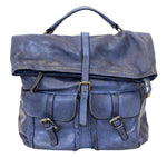 Load image into Gallery viewer, BZNA Bag Yago blau Backpacker Designer Rucksack Damenhandtasche Schultertasche Leder Nappa Italy Neu
