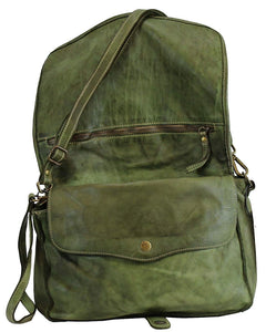 BZNA Bag Lola Verde Grün Italy Designer Clutch Umhängetasche Damen Handtasche Schultertasche Tasche Leder Shopper Neu