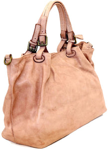 BZNA Bag Fee taupe Lederfarben Italy Designer Damen Handtasche Schultertasche Tasche Calf Leather Shopper Neu