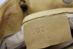 BZNA Bag Rene gelb giallo Italy Designer geflochten Damen Handtasche Schultertasche Tasche Schafsleder Shopper Neu