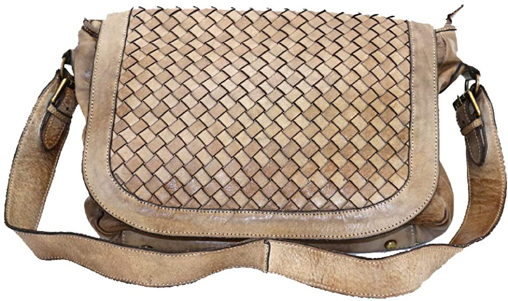 BZNA Bag Siena taupe Italy Designer Damen Handtasche Schultertasche Tasche Calf Leather Shopper Neu