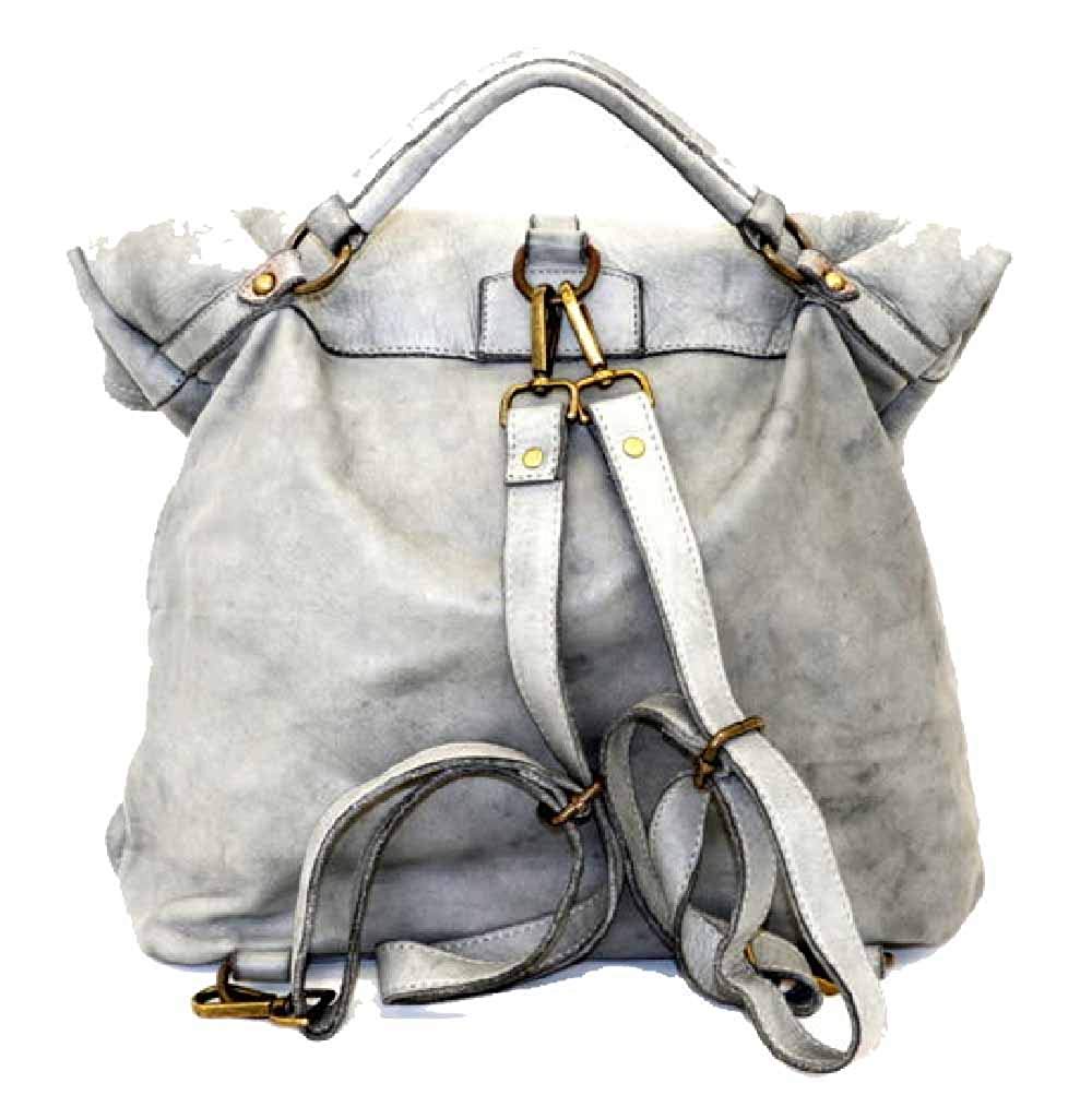 BZNA Bag Yago cognac Backpacker Designer Rucksack Damenhandtasche Schultertasche Leder Nappa Italy Neu