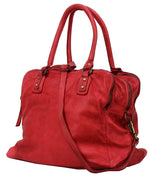 Load image into Gallery viewer, BOZANA Bag Lue rosso Italy Designer Messenger Damen Handtasche Schultertasche Tasche Leder Shopper Neu
