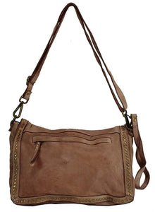 BZNA Bag Gil Rosa Italy Designer Clutch Umhängetasche Damen Handtasche Schultertasche Tasche Leder Shopper Neu