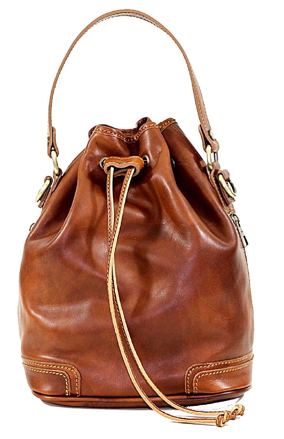 BZNA Firenze Alea cognac Laced bag vegetable plant tanned leather italy handmade Florence Designer Ladies Handbag Shoulder New