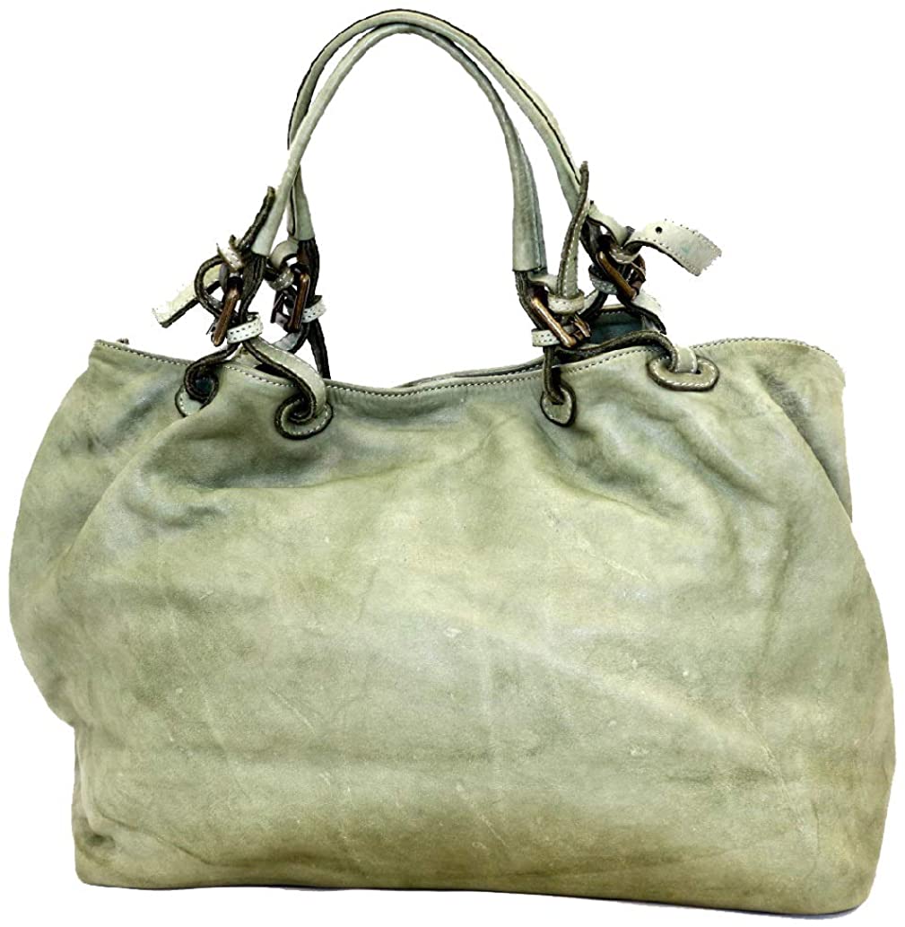 BZNA Bag Fee mint grün Lederfarben Italy Designer Damen Handtasche Schultertasche Tasche Calf Leather Shopper Neu