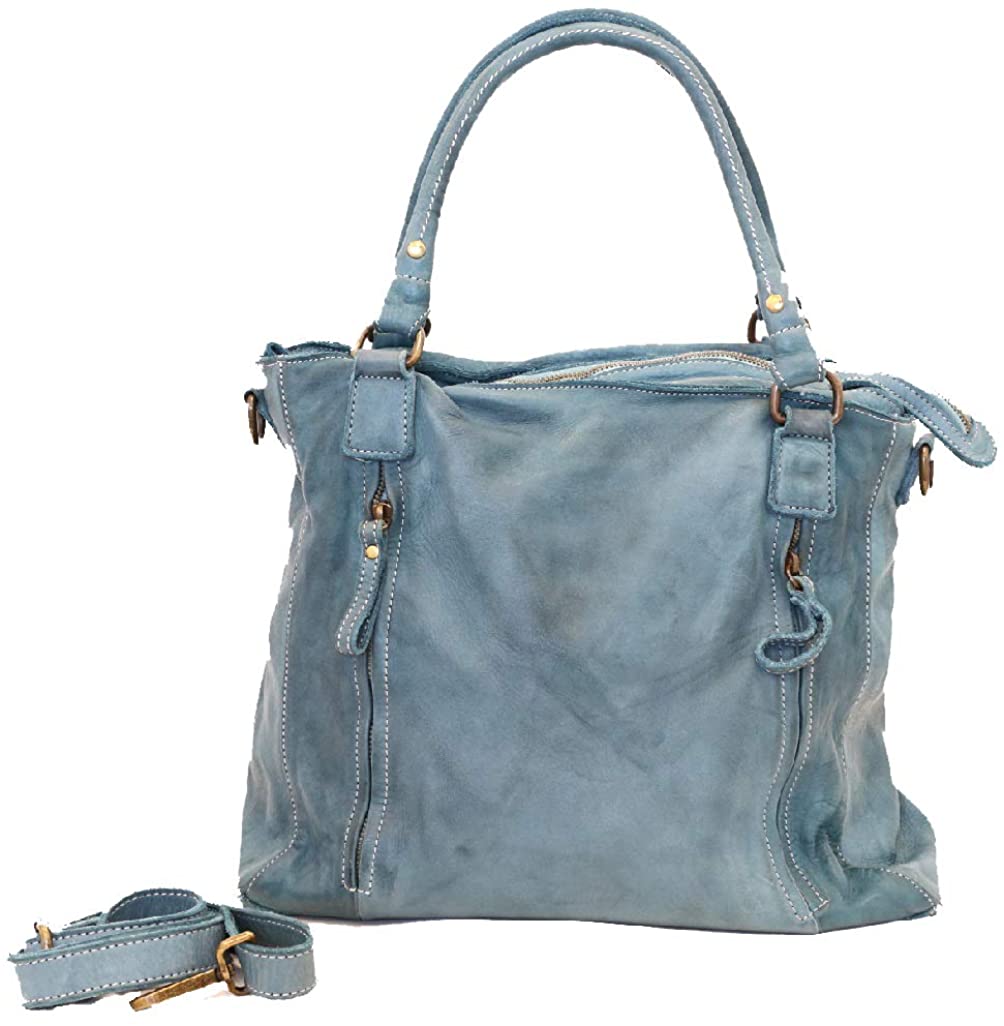 BZNA Bag Emy rot Italy Designer Damen Ledertasche Handtasche Schultertasche Tasche Leder Beutel Neu