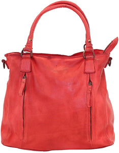 BZNA Bag Emy rot Italy Designer Damen Ledertasche Handtasche Schultertasche Tasche Leder Beutel Neu