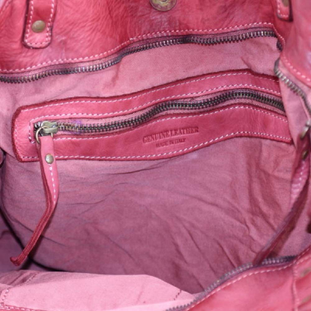 BZNA Bag Lotta rosso rot Italy Designer Damen Ledertasche Handtasche Schultertasche Tasche Leder Beutel Neu