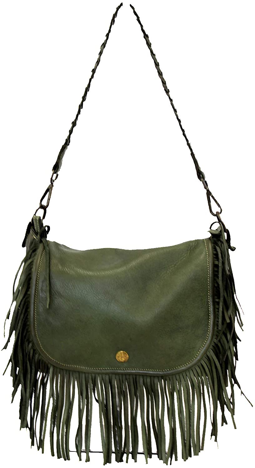 BZNA Bag Bari grün Italy Designer Damen Handtasche Ledertasche Schultertasche Tasche Leder Shopper Neu