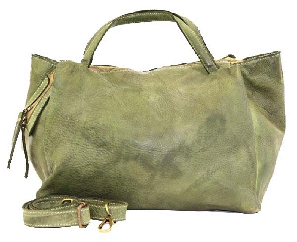 BZNA Bag Diana grün Italy Designer Damen Handtasche Schultertasche Tasche Leder Shopper Neu