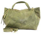 Load image into Gallery viewer, BZNA Bag Diana grün Italy Designer Damen Handtasche Schultertasche Tasche Leder Shopper Neu

