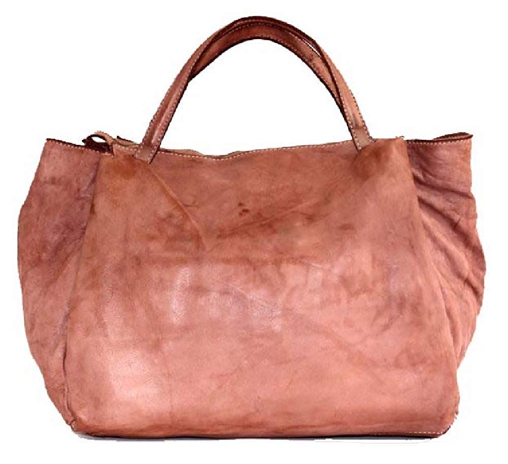 BZNA Bag Diana rosa Italy Designer Damen Handtasche Schultertasche Tasche Leder Shopper Neu