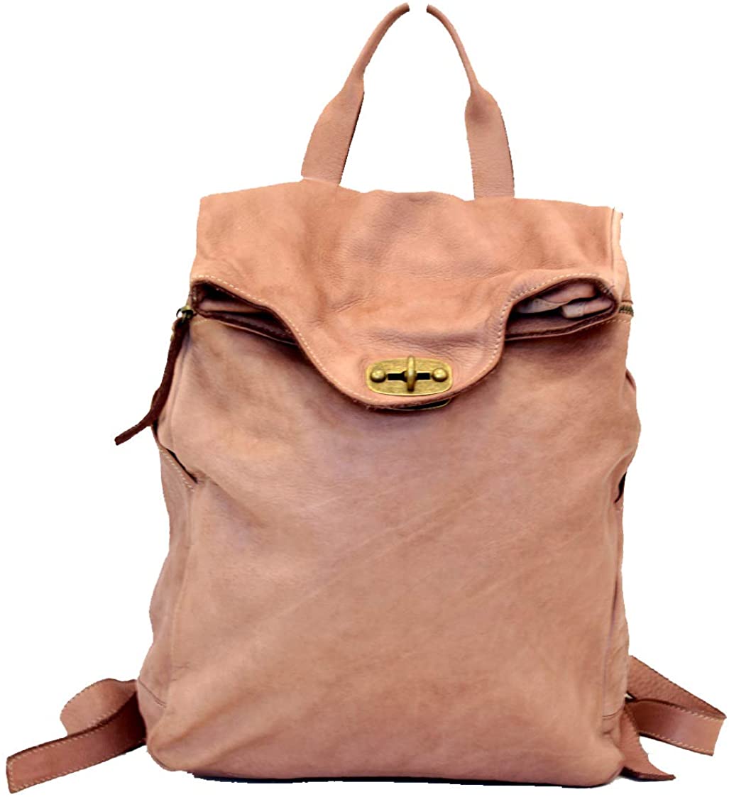 BZNA Bag Rinalto alt rosa Italy Rucksack Backpacker Designer Tasche Handtasche Schultertasche Leder Damen Neu