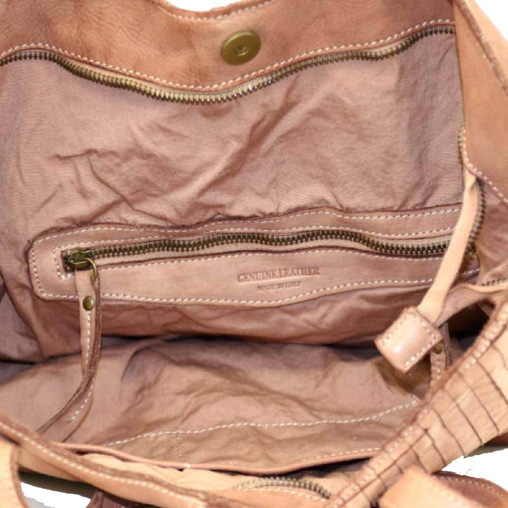 BZNA Bag Santa cognac Italy Designer Damen Handtasche Ledertasche Schultertasche Tasche Leder Shopper Neu