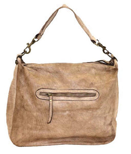 BZNA Bag Emilia beige Italy Designer Damen Handtasche Schultertasche Tasche Leder Shopper Neu
