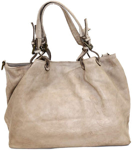 BZNA Bag Fee taupe Lederfarben Italy Designer Damen Handtasche Schultertasche Tasche Calf Leather Shopper Neu