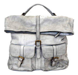 BZNA Bag Yago grau Backpacker Designer Rucksack Damenhandtasche Schultertasche Leder Nappa Italy Neu