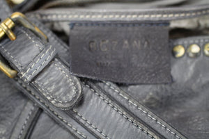 BOZANA Bag Giulia blue Italy Designer Damen Handtasche Schultertasche Tasche Leder Shopper Neu