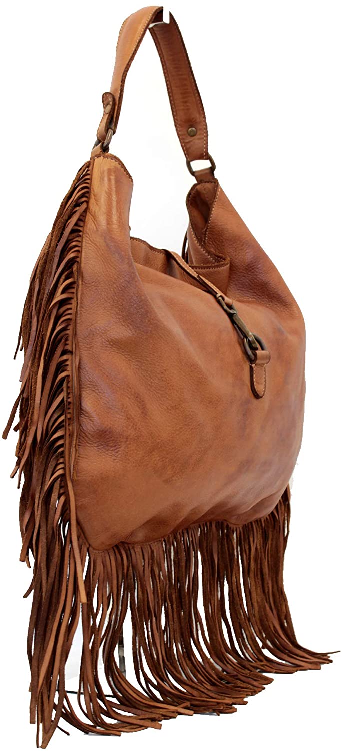 BZNA Bag Napoli gelb Italy Designer Damen Handtasche Ledertasche Schultertasche Tasche Leder Shopper Neu