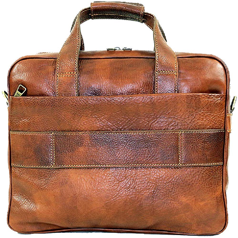 BZNA Firenze Bag Renato cognac Business Handtasche Bag vegetable tanned Italy Designer Damen Laptop Ledertasche Schultertasche Tasche Leder Neu