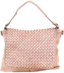 Bozana Bag Rimini rosa Italy Designer Damen Handtasche Schultertasche Tasche Calf Leather Shopper Neu