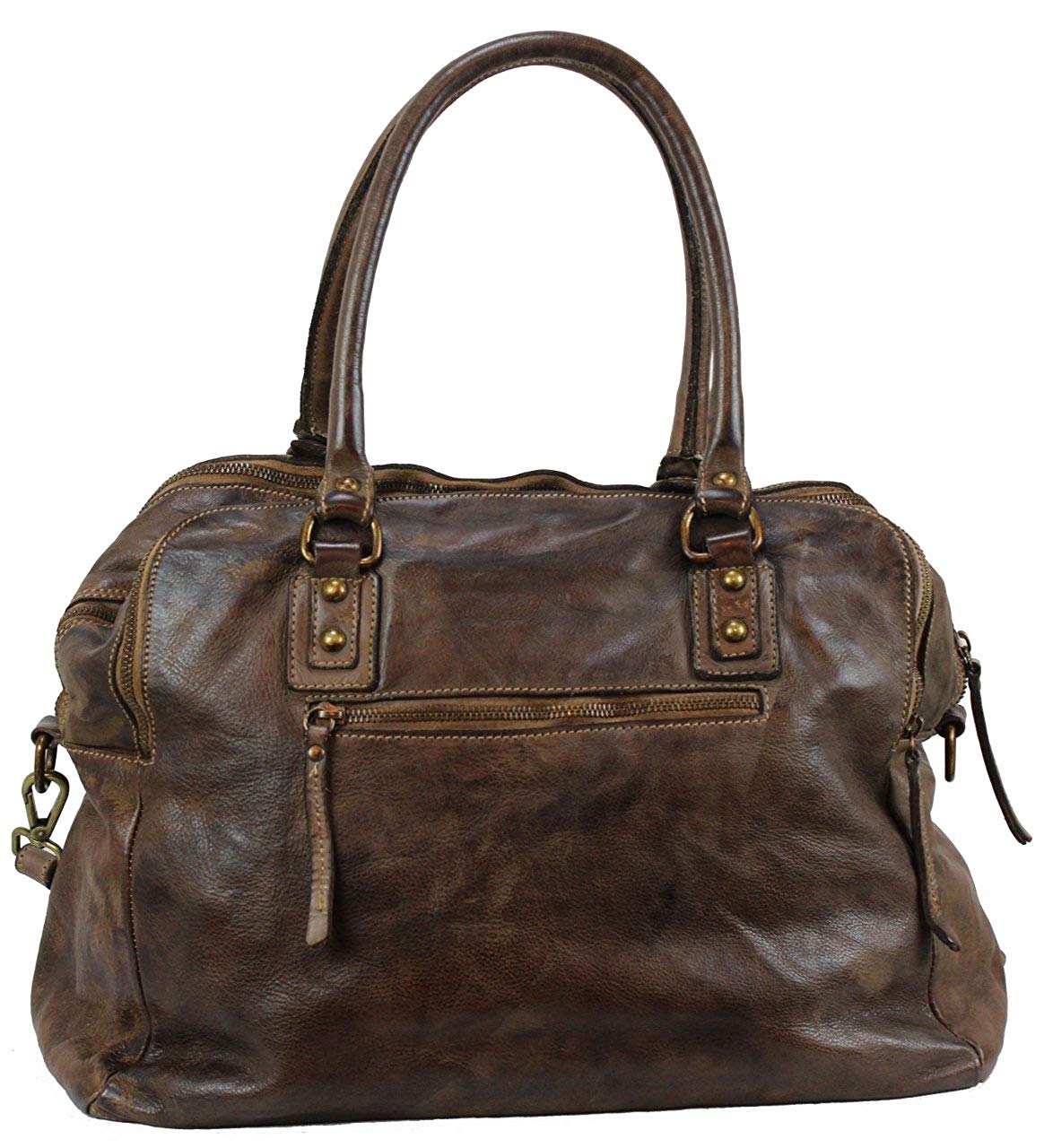 BOZANA Bag Lue moro Italy Designer Messenger Damen Handtasche Schultertasche Tasche Leder Shopper Neu
